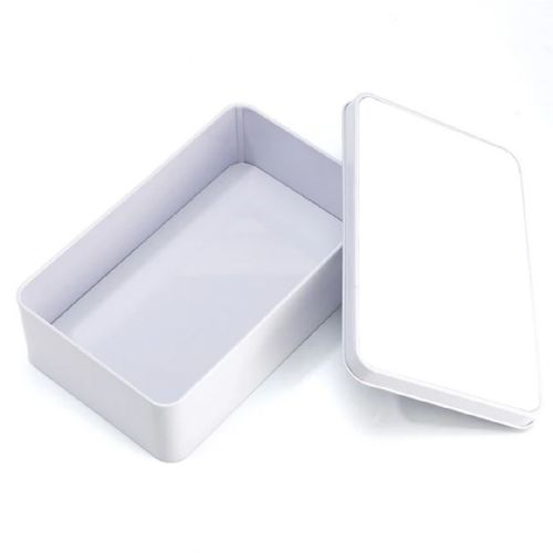 Metal Sublimation Tin Blank - Double Side in White - Rectangle #3